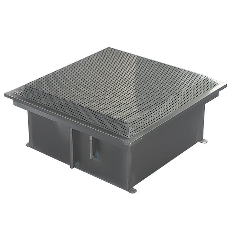 584×584×480mm Nul-lekkage IP55-geclassificeerde vloeistoftrog HEPA-ventilatie voor halfgeleider-cleanroom-luchttoevoer