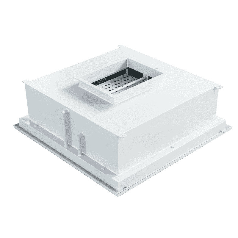 1025×720×480 mm Liquid Trough HEPA ventilatie met luchtstroom van grote capaciteit en installatie zonder gereedschap voor lucht- en ruimtevaartreinigkamers