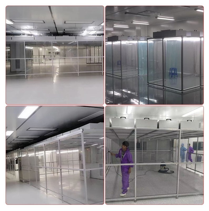 Persoonlijke ISO5~ISO9 schoonruimte met 10%-30% verse lucht en temperatuur gecontroleerd voor steriele omgevingen