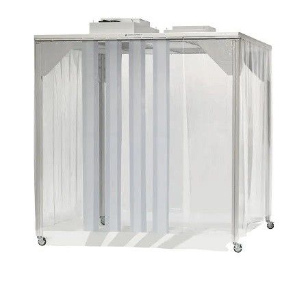 ISO 5 Clean Booth met HEPA FFU-systeem. Modulair en mobiel ontwerp voor laboratoria/elektronica.