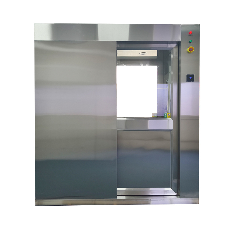 Slimme luchtdouche met schuifdeur met gezichtsherkenning.