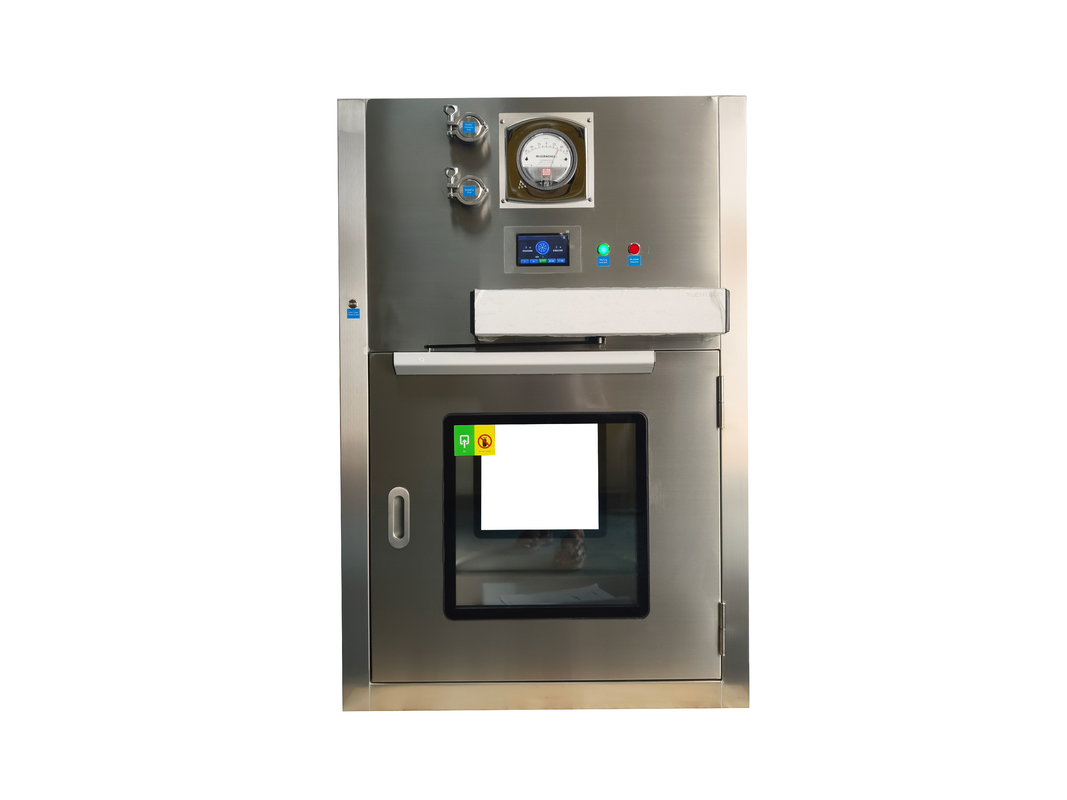 Auto-Door Laminar Flow Pass Box. HEPA-gefilterde touchless transfer voor kritieke zones.